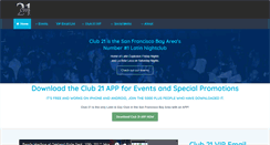Desktop Screenshot of club21oakland.com