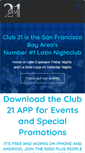 Mobile Screenshot of club21oakland.com